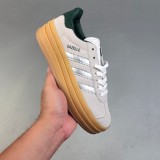 5A Gazelle Bold Thick-Soled Sneakers Beige