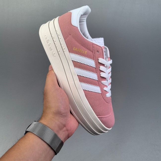 5A Gazelle Bold Thick-Soled Sneakers Pink