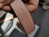 5A Women's Printed Logo Belt Brown