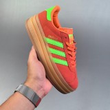5A Gazelle Bold Thick-Soled Sneakers Orange