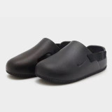 5A Simple Calm Mule Slippers Black