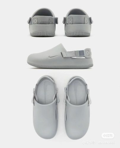 5A Simple Calm Mule Slippers Grey