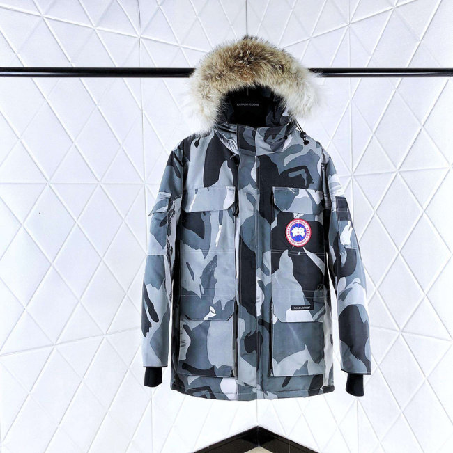 Original Expedition Parka Heritage Down Jacket Camo Grey