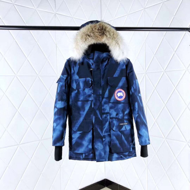 Original Expedition Parka Heritage Down Jacket Camo Blue