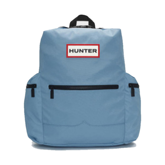 5A Nylon Pioneer Top Clip Backpack Black75 Blue