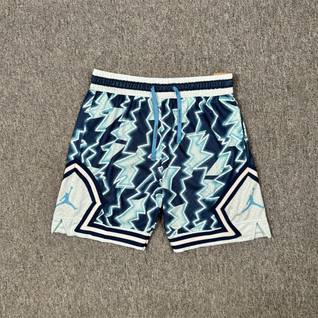 5A Air Jordan Printed Logo Breathable Shorts Blue