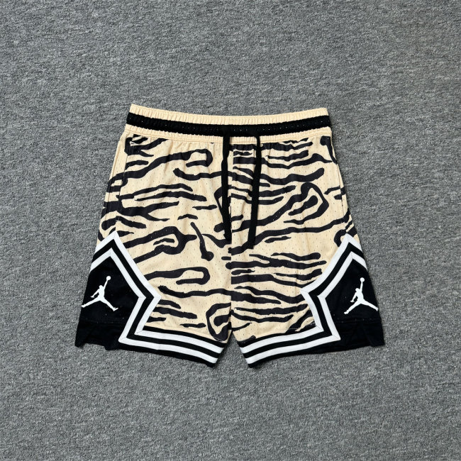 5A Air Jordan Printed Logo Breathable Shorts Yellow