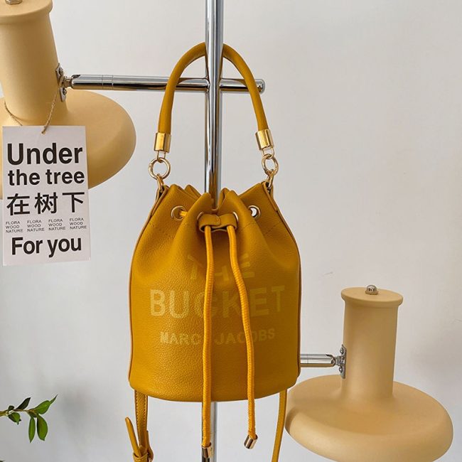 5A The Leather Bucket Bag Brown