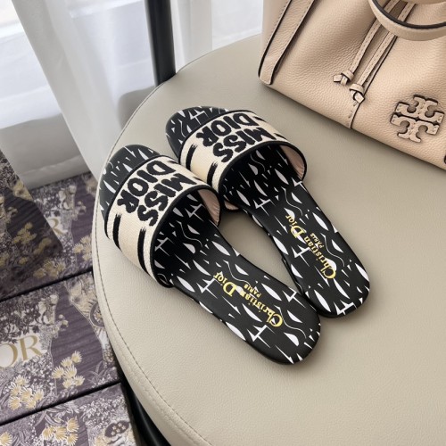 Original Women's Dway Cotton Slippers Black Beige