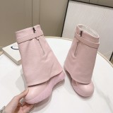 Original Women's Shark Lock Short Boots Pink