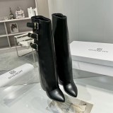 Original Women's Shark Lock Buckles Boots Black