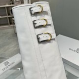 Original Women's Shark Lock Buckles Boots White