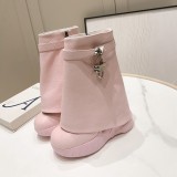 Original Women's Shark Lock Short Boots Pink
