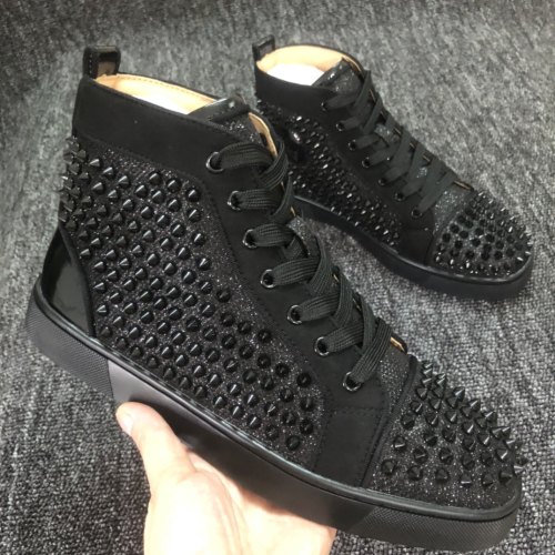 5A High Top Casual Shoes Black