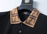 Men's Embroidered Logo Short Sleeve Polo Shirt Black 30057