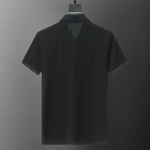 Spring Summer Men's Short Sleeve Polo Shirt Black 30046