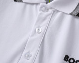 Spring Summer Men's Embroidered Logo Short Sleeve Polo Shirt White 30079#