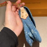 5A Sunset Denim Shoulder Bag 27x4x12cm
