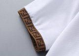 Men's Embroidered Logo Short Sleeve Polo Shirt White 30057