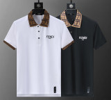 Men's Embroidered Logo Short Sleeve Polo Shirt White 30057