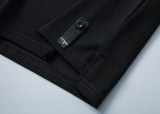 Men's Embroidered Logo Short Sleeve Polo Shirt Black 30057