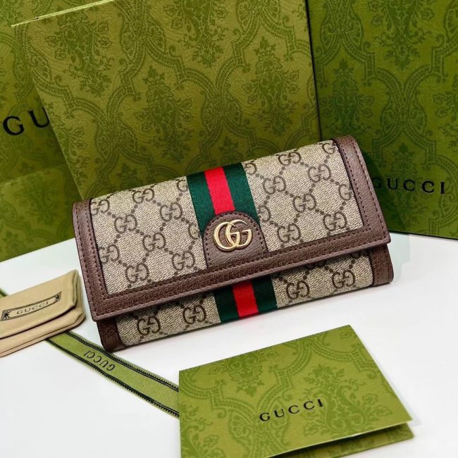 5A Ophidia Long Wallet GG Billfold 19x10x3.5cm