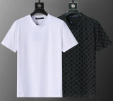 Spring Summer Classic Monogram Short Sleeve T-Shirt White 31099#