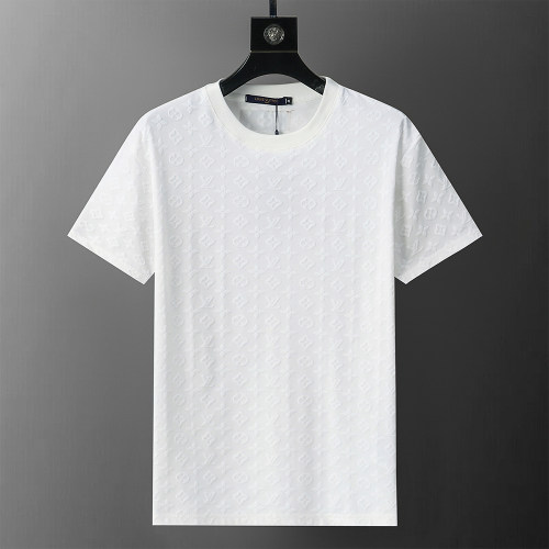 Spring Summer Jacquard Logo Short Sleeve T-Shirt White 31089#