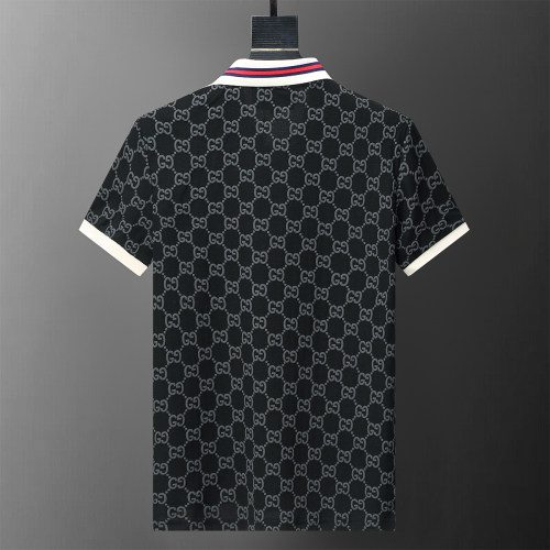 Spring Summer Men's GG Short Sleeve Polo Shirt Black 30041
