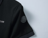 Spring Summer Men's Simple Logo Short Sleeve Polo Shirt Black 30049