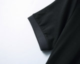Spring Summer Men's Simple Logo Short Sleeve Polo Shirt Black 30049
