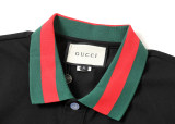 Spring Summer Men's Simple Short Sleeve Polo Shirt With Pocket Black 26003