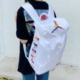 5A Air Jordan Embroidery Color Logo Backpack White