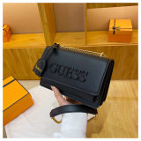 5A Alphabet Logo Handbag Shoulder Bag Black