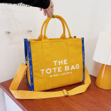 5A Jacquard Large Tote Bag Yellow