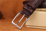 5A Embroidered Logo Men's Pin Buckle Belt Brown