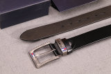 5A Men's Pin Buckle Leather Belt Black