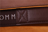 5A Embroidered Logo Men's Pin Buckle Belt Brown