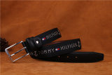 5A Embroidered Logo Men's Pin Buckle Belt Black