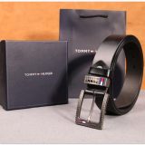 5A Men's Pin Buckle Leather Belt Black