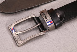 5A Men's Pin Buckle Leather Belt Black