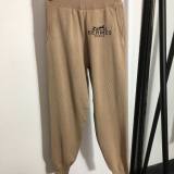 5A Women Simple Sweater Set Jacket Pants Three Piece Suit Grey