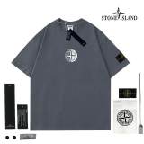5A Simple Versatile Loose Short-Sleeved T-shirt Grey