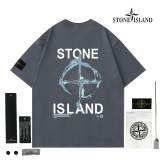 5A Simple Versatile Loose Short-Sleeved T-shirt Grey