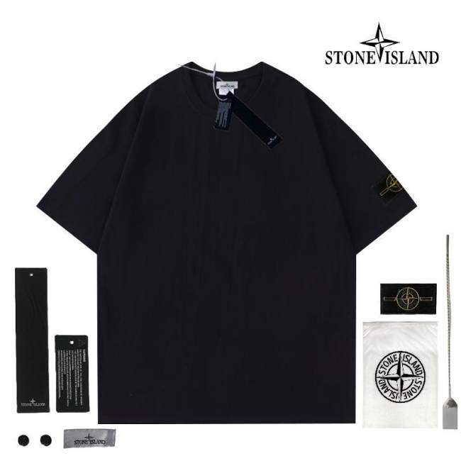 5A Simple Versatile Loose Short-Sleeved T-shirt Black