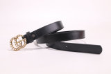 5A Women Slide Buckle Belt Black