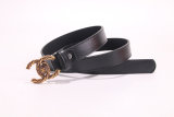 5A Women Slide Buckle Belt Black