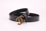 5A Women Slide Buckle Belt Black
