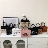 5A The Leather Tote Bag Black