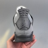 Original  Air Jordan 4 Retro SE Paris Olympics Wet Cement Sneakers Gray FQ7928-001